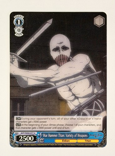 Weiß schwarz tcg war hammer - schwarz, tcg: