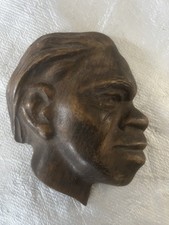Wooden Face Plaque Hand Carved
