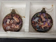 Kitten Expeditions Christmas Tree Ornaments by Bradford Editions 1997