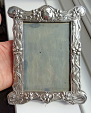 ART NOUVEAU 1905 SOLID SILVER MOUNTED LARGE PHOTOGRAPH FRAME