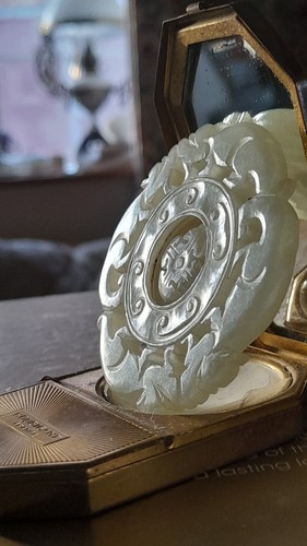 Vintage chinese jade prayer - vintage,