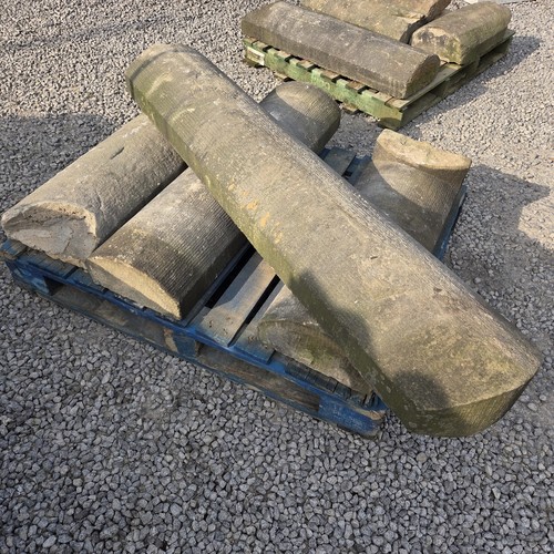 Reclaimed stone copings round - stone,