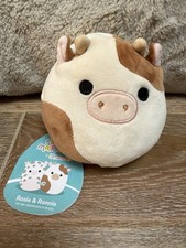 Squishmallows Flip A Mallow Rosie The Pig & Ronnie The Cow 5" - New With Tags