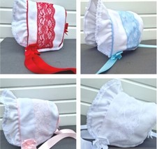 DREAM BABY GIRLS 0- 5 YEARS Spanish Romany Fleece winter frilly lined bonnet 4