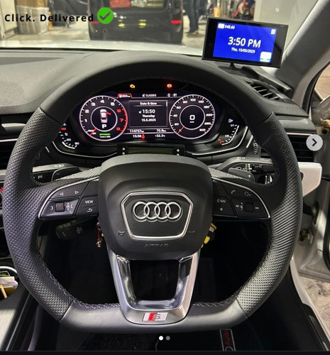 Audi leather steering wheel - steering,