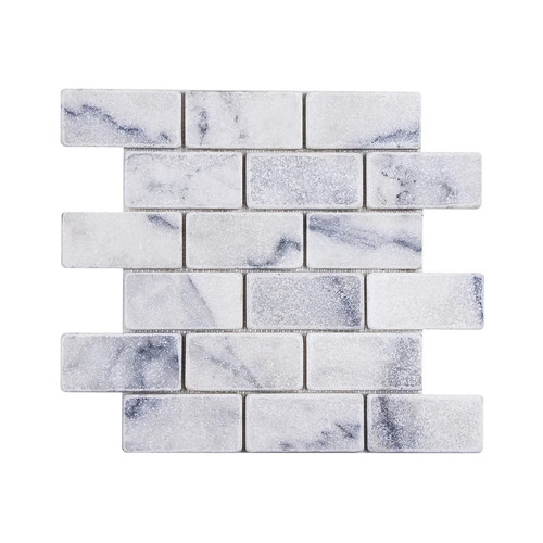 Carrara white tumbled - carrara,