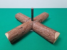 Handmade Wooden Log Christmas Tree Stand Base (15 1/4")