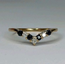 9CT YELLOW GOLD BLUE SAPPHIRE