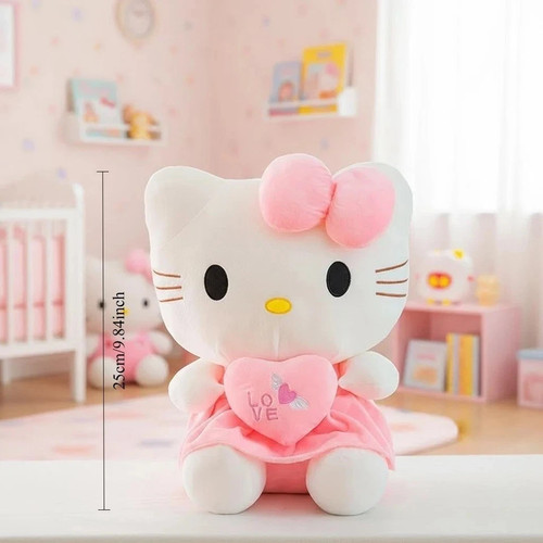 Hello kitty pink plush stuffed - pink,