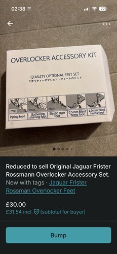 Overlocker set original - set, jaguar