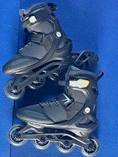 Decathlon Oxelo Quad Roller Skates UK 6.5 EU 40 Black Grey Quick Lock Unisex