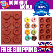 2x SILICONE DONUT DOUGHNUT MUFFIN SOAP MOULD ICE TRAY BAKING MOLD CAKE PAN MAKER