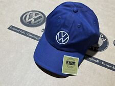 Volkswagen Emblem Baseball Cap Hat Blue New Genuine OEM Accessory Gift