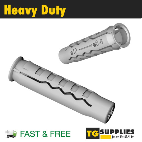Heavy duty nylon wall plugs - nylon,
