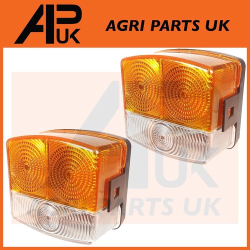Pair front side lights lamps - front,