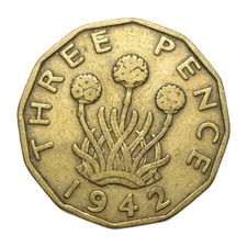 1942 United Kingdom 3 Pence