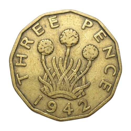 1942 united kingdom - 3, pence