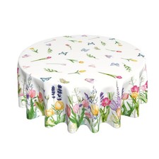 Round Easter Tablecloth 70
