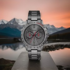 Hugo Boss HB1513924 Allure Mens' Black Stainless Chronograph Watch New Authentic