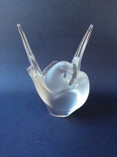 LALIQUE SIGNED LARGE TWO DOVE