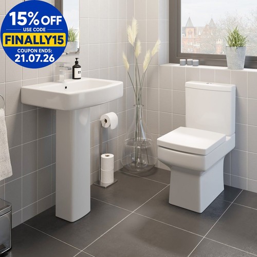 Close coupled toilet and - close,