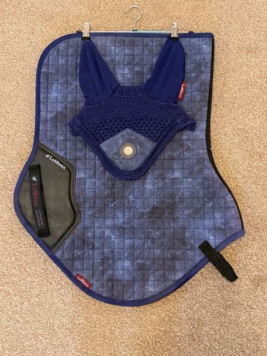 Lemieux blue marbled saddle - blue,