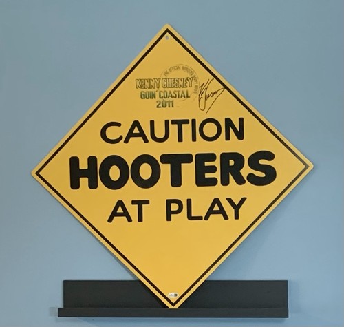 Kenny chesney signed caution - kenny,