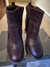 Womens Timberland Ex Strat Hts Burgundy Ankle Boots UK 6