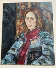 Vintage Oil Painting Lady