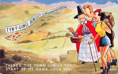 Old mixed comic postcards - old,
