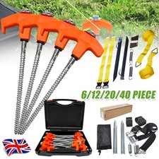 6-40Pack Tent Pegs Heavy Duty