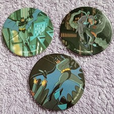 3 x Batman Pogs ~ WPF 1995 Dc