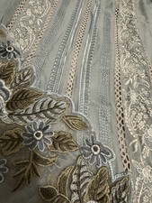 Brand New Designer 3-Piece Chiffon Silk Suit | Hand Embroidered | Elegant Pastel