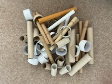 Empty Cardboard Tubes, Tape, Kitchen, Loo Rolls x 65+ for Arts and Crafts