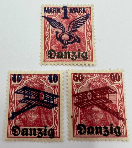 Danzig 1920 overprint set - overprint, 1