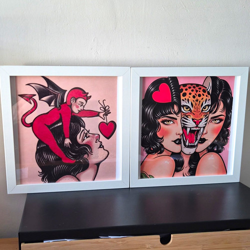 Tattoo framed canvas pictures