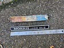 VINTAGE MORRIS 1100 MKII METAL CAR BOOT BADGE GOOD USED CONDITION Tool Box