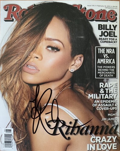 Rihanna hand signed autograph - rihanna,