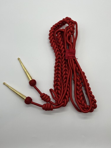 Aiguillette red silk army - aiguillette,