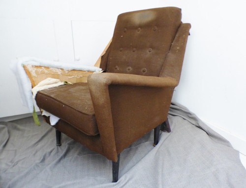 Vintage lounge arm chair - arm,