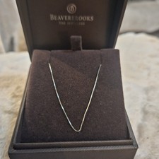 9ct White Gold Box Chain 18