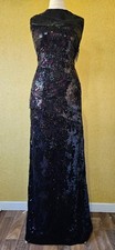 PHASE EIGHT Dress Sz 12 £325 Purple Sequin maxi prom long party wedding Guest 