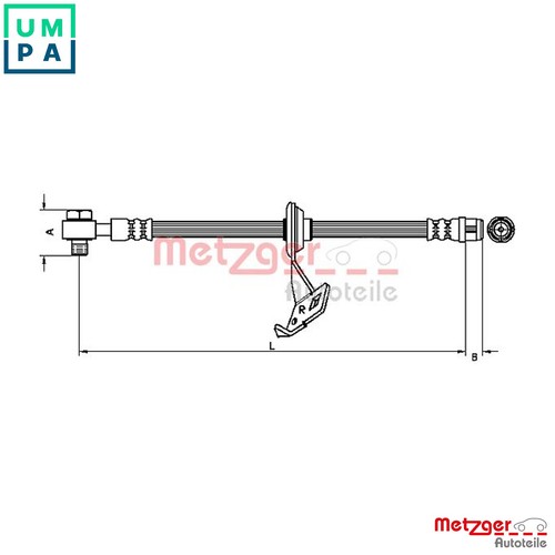 Brake hose 4116207 - brake,