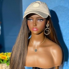 Realistic Female Mannequin Head with Shoulder Multifunctional Stable Wig Holder