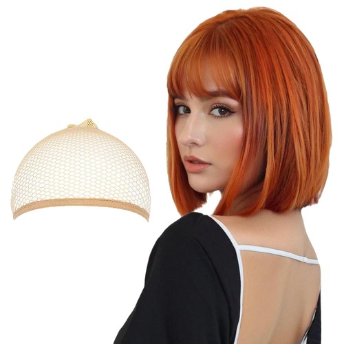 Ginger wig with fringe - wig,