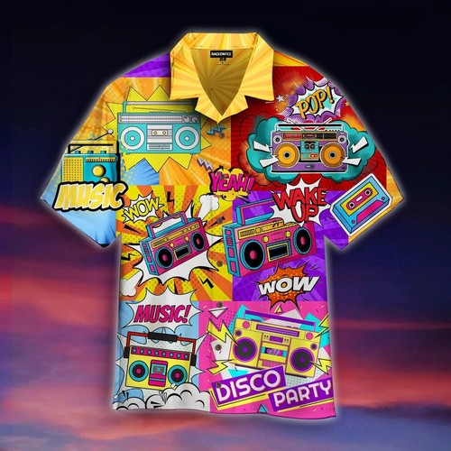 Mens button down retro - button,