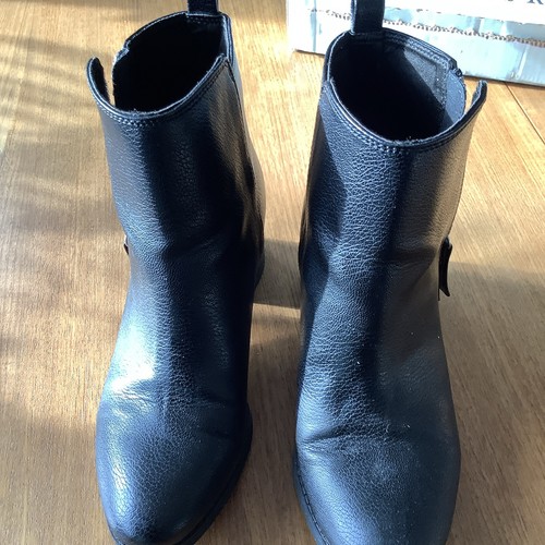 Women black leather - h&m,