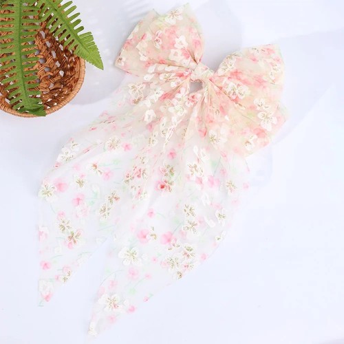 Girls large lace bow hair - girls,