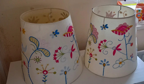 Pair ikea alfhild fägel lamp - alfhild,