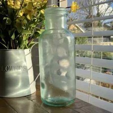 Vintage aqua glass old - aqua,
